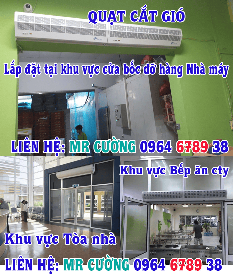 Vị trí lắp đặt Quạt Cắt Gió